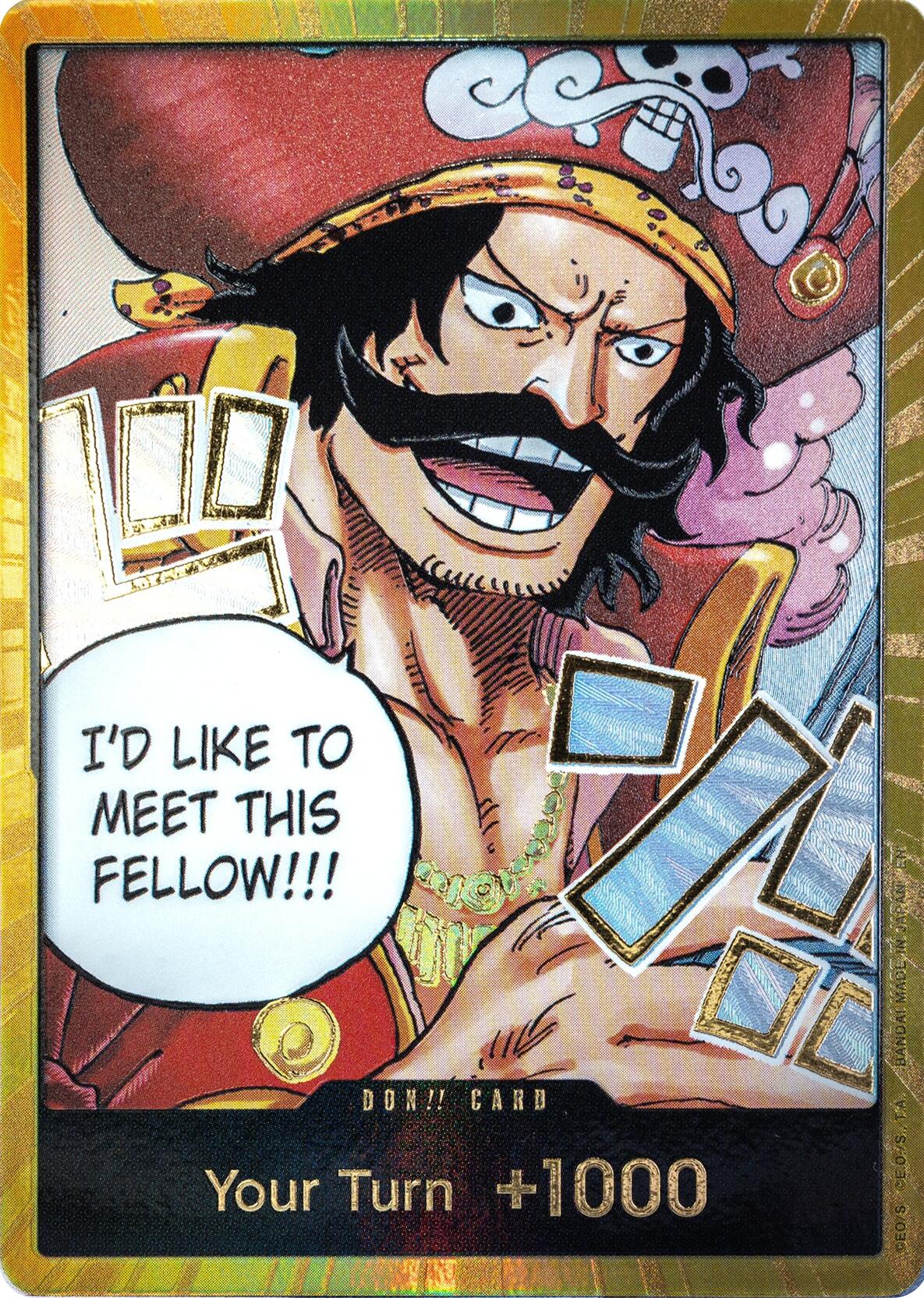 DON!! Card (Gol.D.Roger) (Gold) [Carrying On His Will]