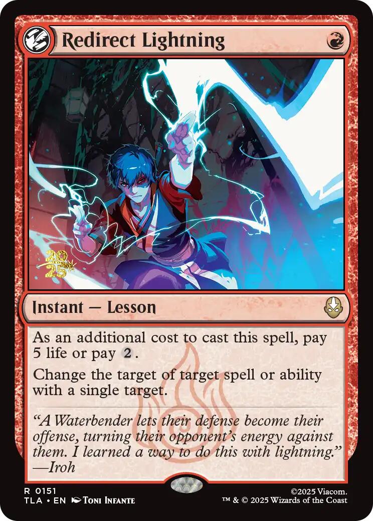 Redirect Lightning [Avatar: The Last Airbender Prerelease Cards] (Display Case)