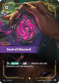 Spiritforged - Seal of Discord (Overnumbered) (Foil)