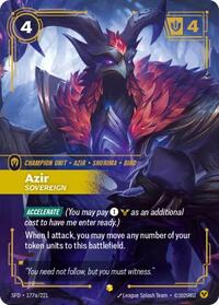 Spiritforged - Azir - Sovereign (Alternate Art) (Foil) (Display Case)