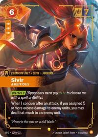 Spiritforged - Sivir - Ambitious (Alternate Art) (Foil)