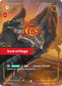 Spiritforged - Seal of Rage (Overnumbered) (Foil)