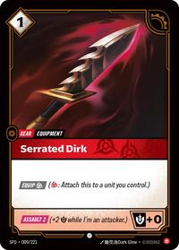 Spiritforged - Serrated Dirk (Foil)
