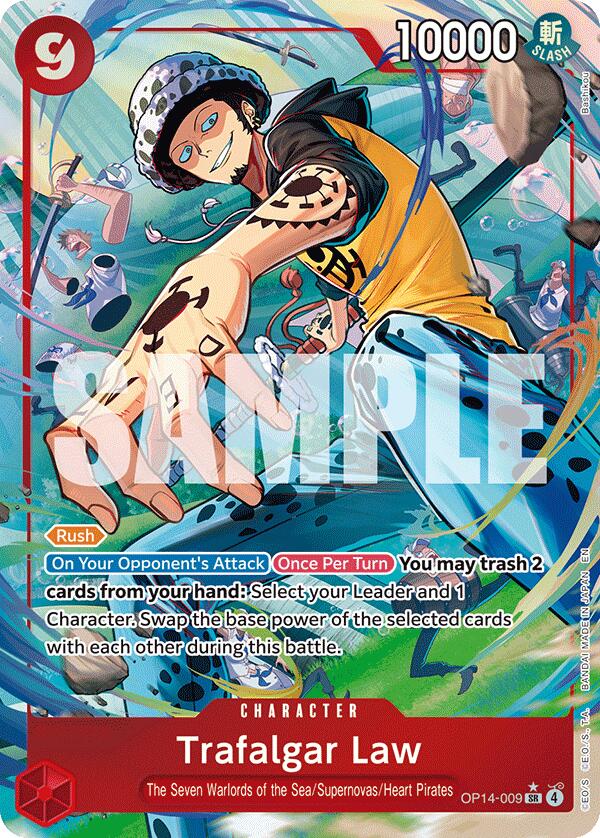 Trafalgar Law (OP14-009) (Alternate Art) [The Azure Sea's Seven] (Display Case)