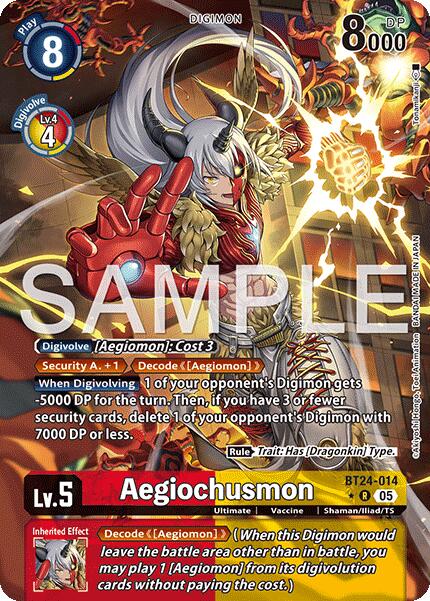 Aegiochusmon [BT24-014] (Alternate Art) [Time Stranger]