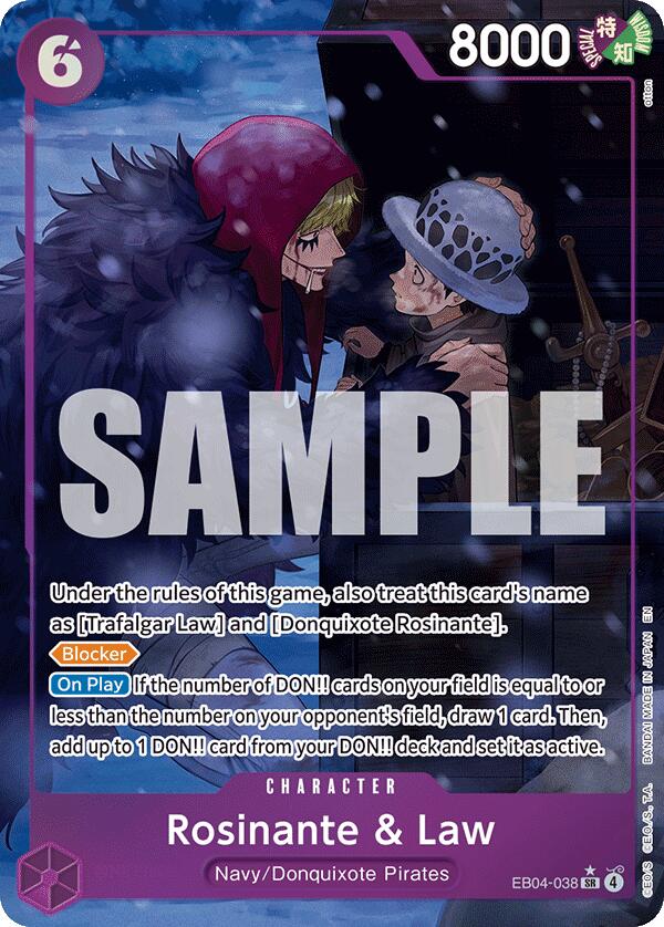 Rosinante & Law (Alternate Art) [The Azure Sea's Seven] (Display Case)