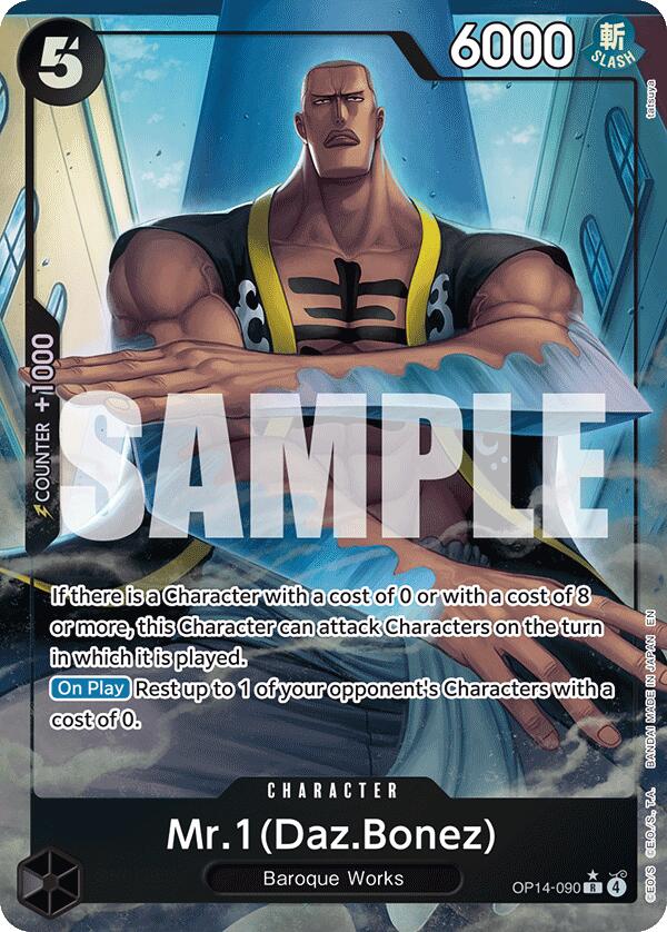 Mr.1 (Daz.Bonez) (Alternate Art) [The Azure Sea's Seven] (Display Case)