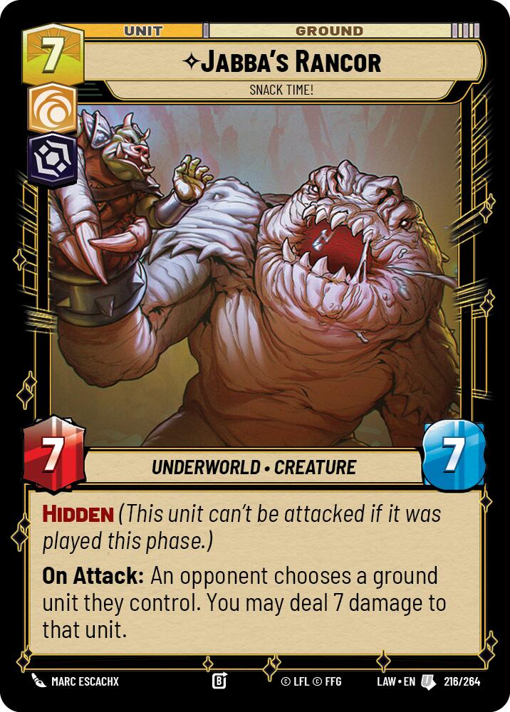 Jabba's Rancor - Snack Time! (216/264) (216/264) [A Lawless Time]