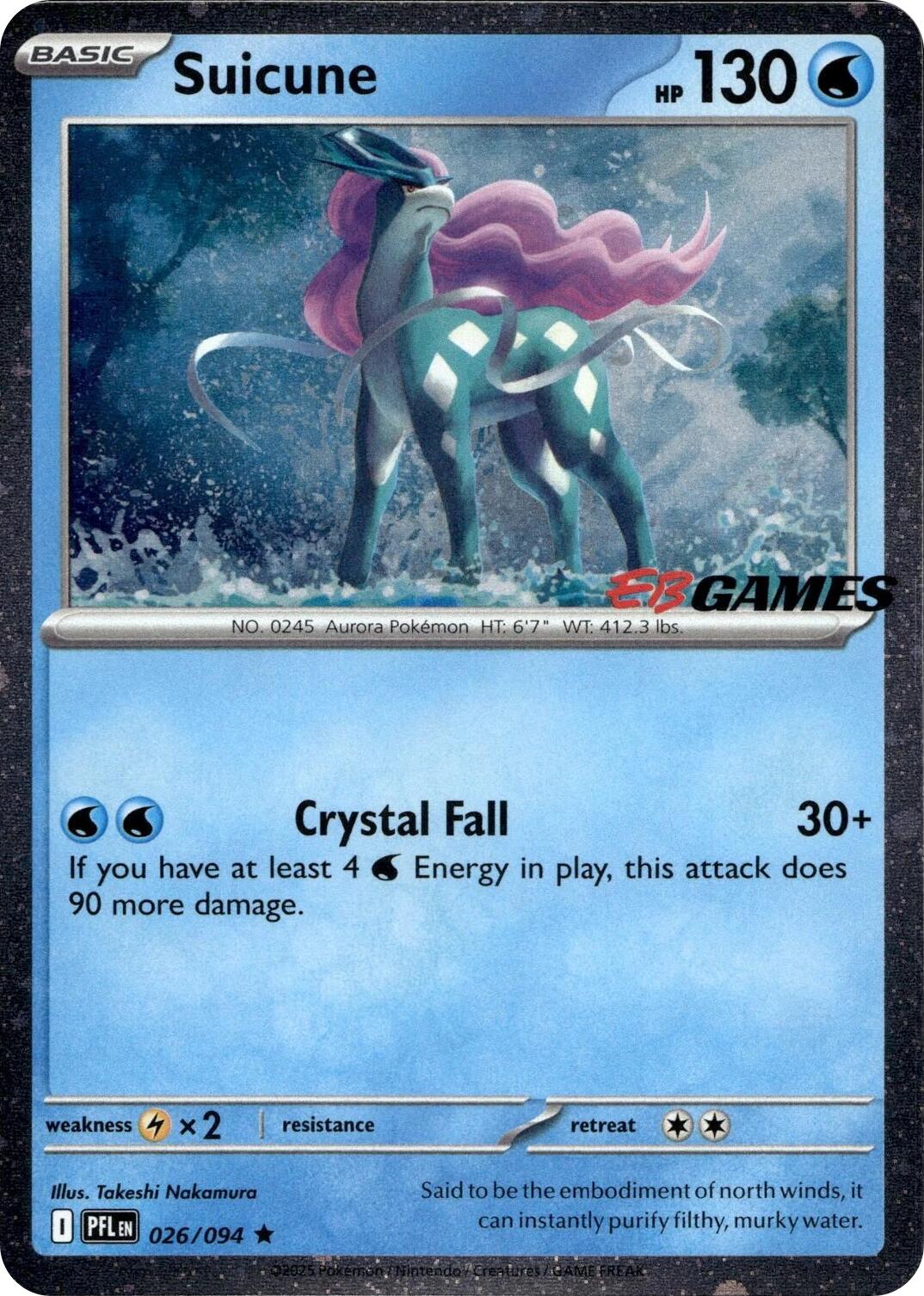 Suicune (026/094) (EB Games Exclusive) [Miscellaneous Cards]