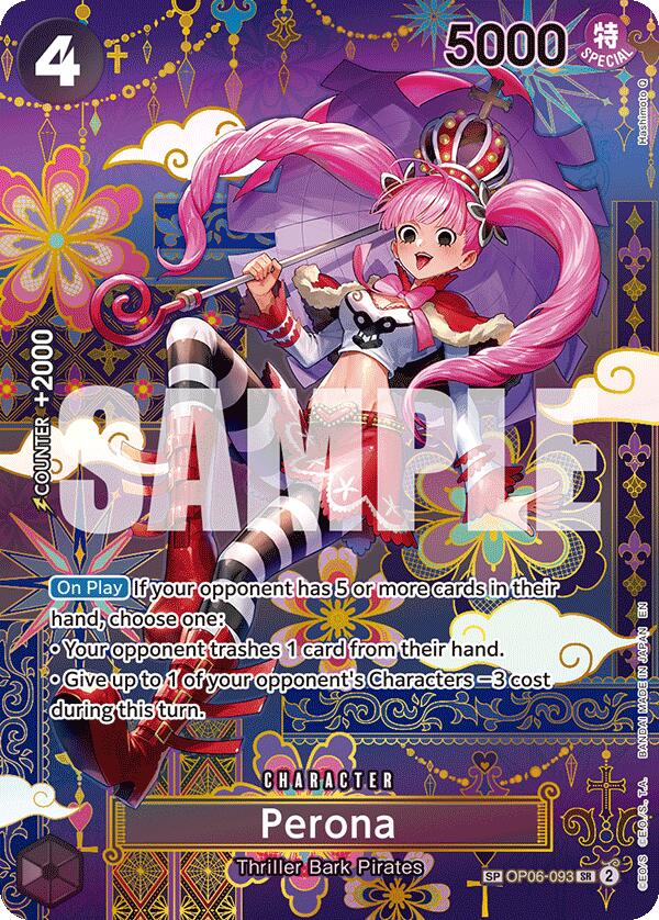 Perona (OP06-093) (SP) [The Azure Sea's Seven] (Display Case)