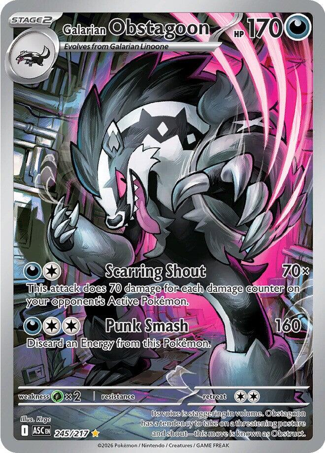 Galarian Obstagoon (245/217) [Mega Evolution: Ascended Heroes] (Display Case)