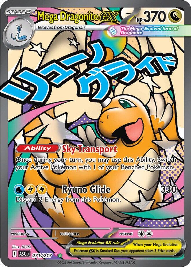 Mega Dragonite ex (271/217) [Mega Evolution: Ascended Heroes] (Display Case)