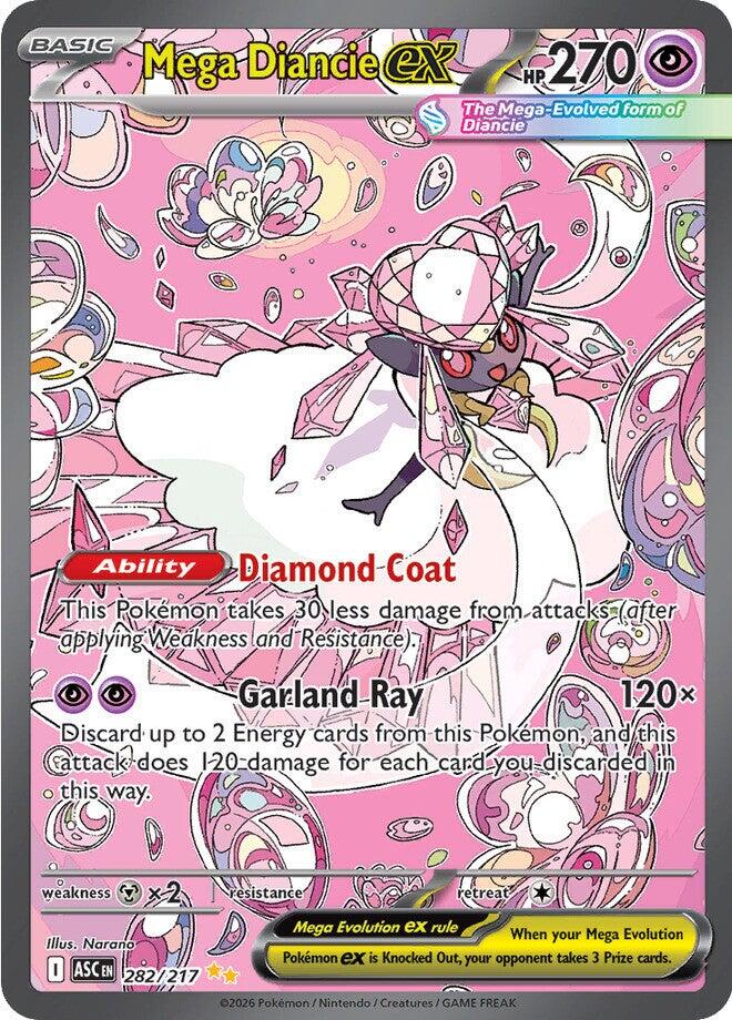 Mega Diancie ex (282/217) [Mega Evolution: Ascended Heroes] (Display Case)
