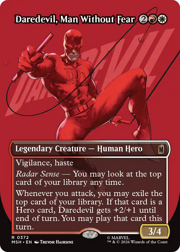 Daredevil, Man Without Fear (Borderless) (0372) [Marvel Super Heroes] (Display Case)