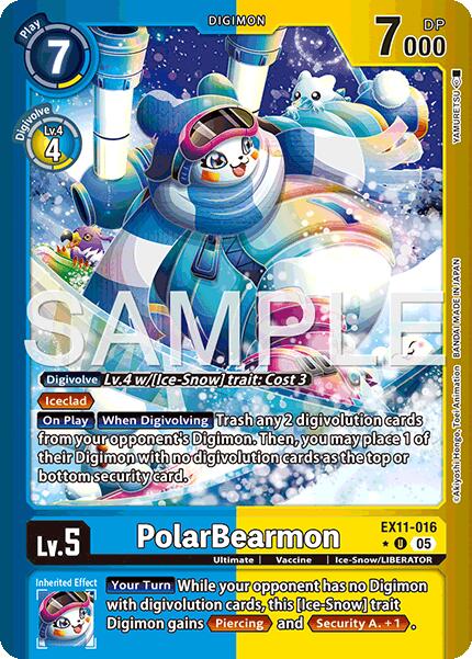 PolarBearmon [EX11-016] (Alternate Art) [Dawn of Liberator]