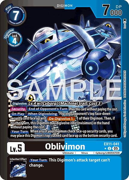 Oblivimon [EX11-041] (Alternate Art) [Dawn of Liberator]