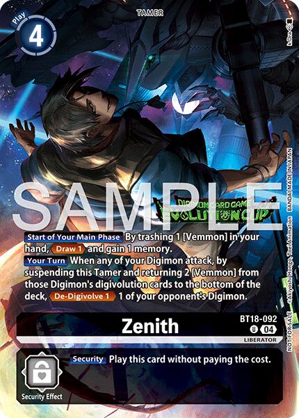Zenith [BT18-092] (Evolution Cup 2026 Vol. 1 Winner) [Release Special Booster Ver.2.0]