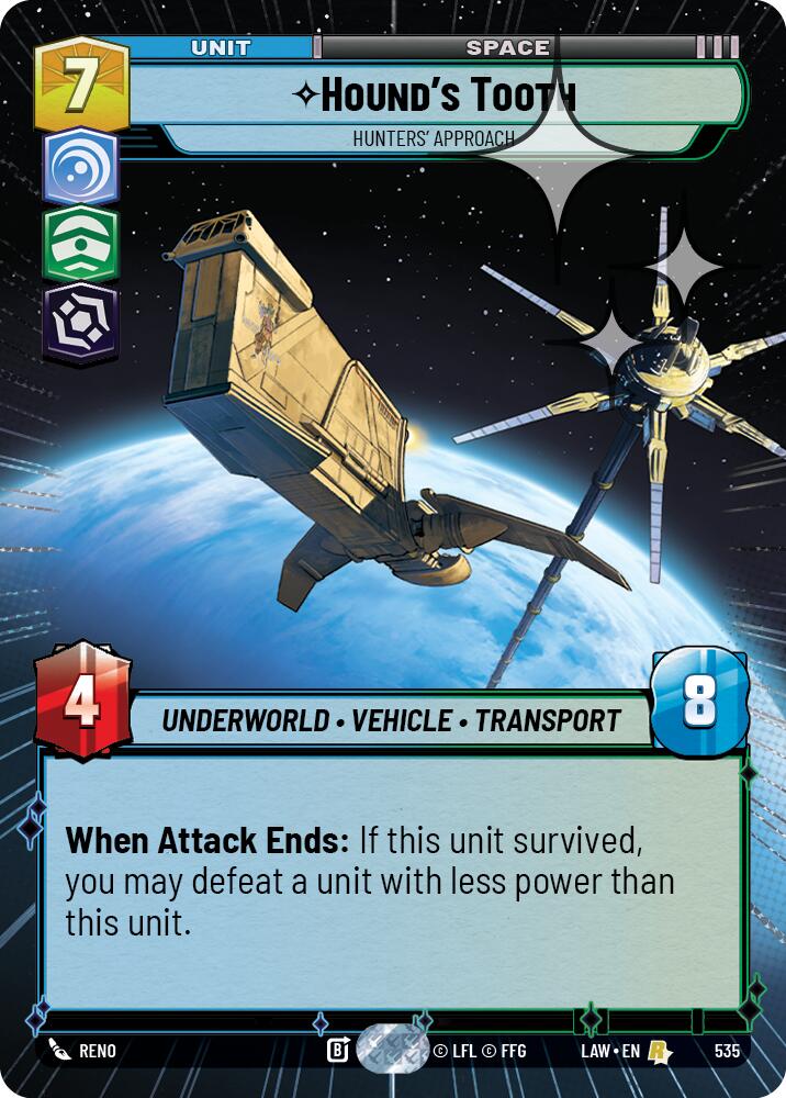 Hound's Tooth - Hunters' Approach (297) (Hyperspace Foil) (297) [A Lawless Time]