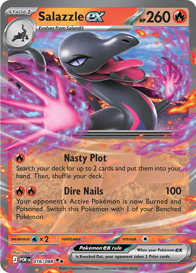 Salazzle ex (016/088) [Mega Evolution: Perfect Order] (Display Case)