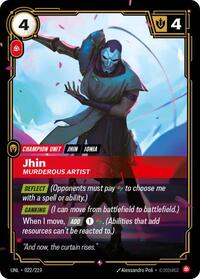 Unleashed - Jhin - Murderous Artist (Foil)