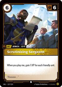 Unleashed - Scrutinizing Sergeant (Foil)