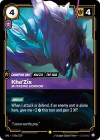 Unleashed - Kha'Zix - Mutating Horror (Alternate Art) (Foil)