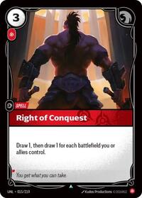 Unleashed - Right of Conquest (Foil)