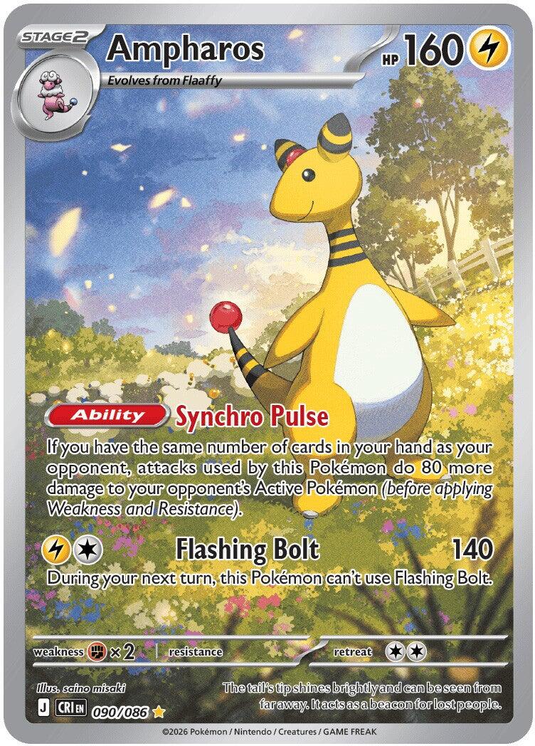 Ampharos (090/086) [Mega Evolution: Chaos Rising] (Display Case)