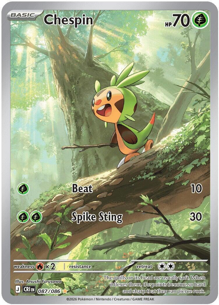 Chespin (087/086) [Mega Evolution: Chaos Rising] (Display Case)