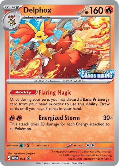 Delphox (074) [Mega Evolution Promo] (Display Case)