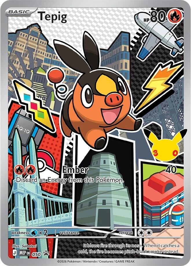 Tepig (050) [Mega Evolution Promo] (Display Case)