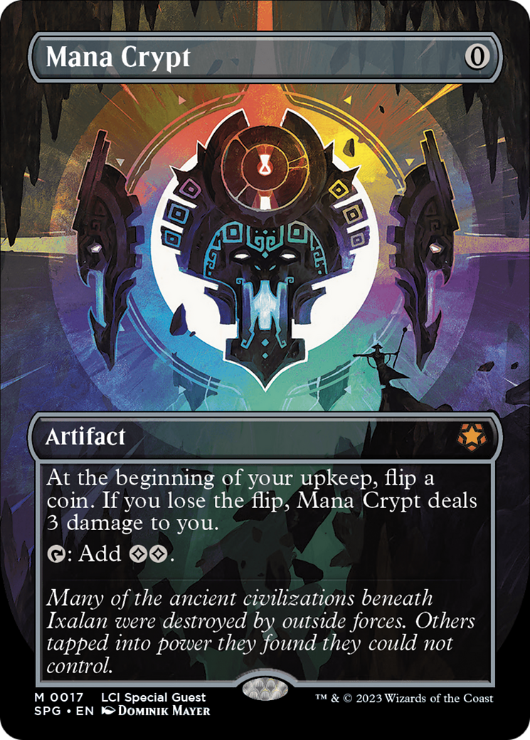Mana Crypt (Borderless) [The Lost Caverns of Ixalan Special Guests] (Display Case)