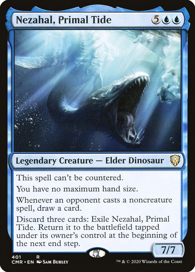 Nezahal, Primal Tide [Commander Legends] (Display Case)
