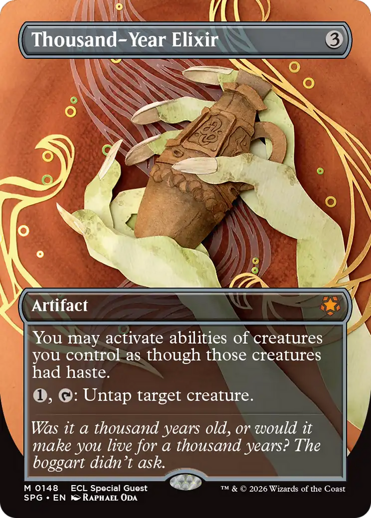 Thousand-Year Elixer (Borderless) [Lorwyn Eclipsed Special Guests] (Display Case)