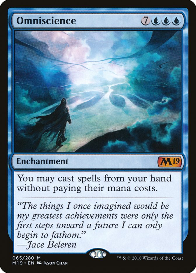 Omniscience [Core Set 2019] (Display Case)