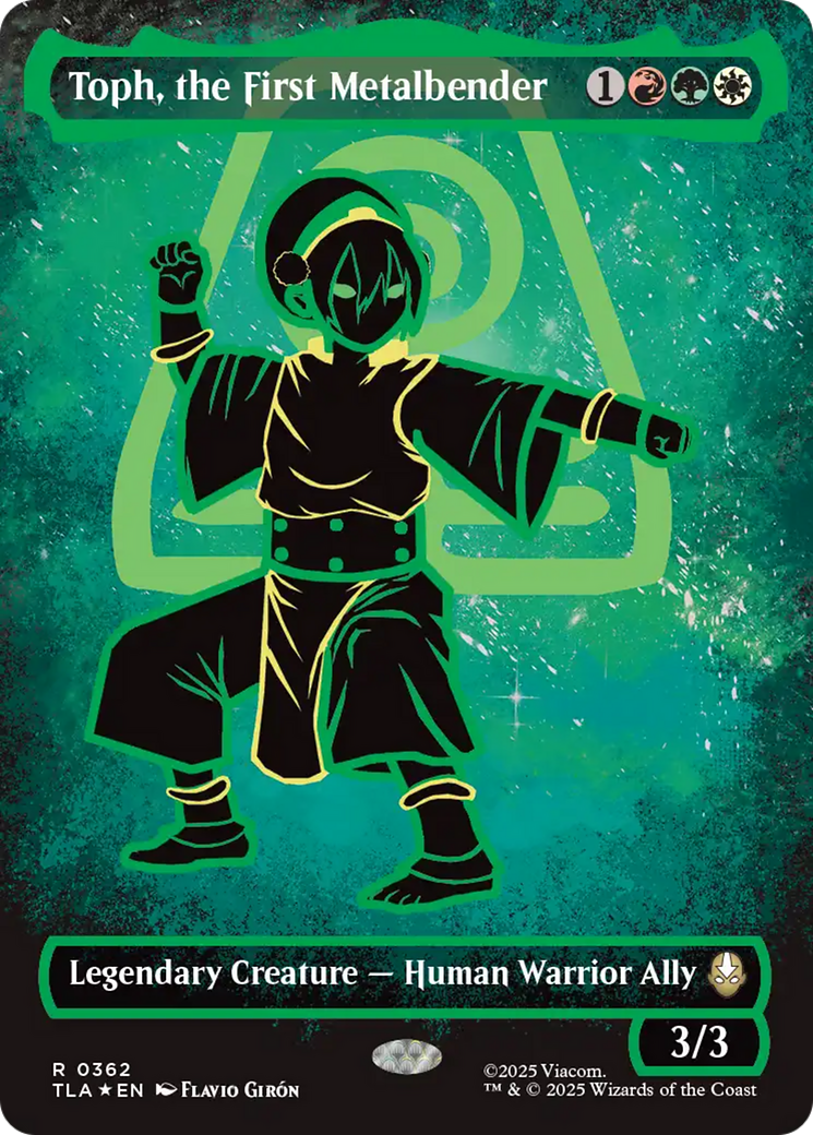 Toph, the First Metalbender (Borderless Battle Pose) [Avatar: The Last Airbender]