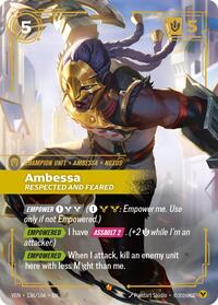 Vendetta - Ambessa, Respected and Feared (Foil)