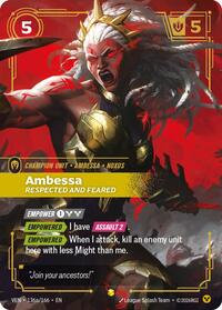 Vendetta - Ambessa, Respected and Feared (Alternate Art) (Foil)