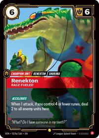 Vendetta - Renekton, Rage Fueled (Alternate Art) (Foil)