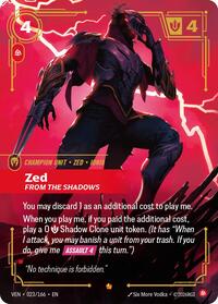 Vendetta - Zed, From the Shadows (Foil)