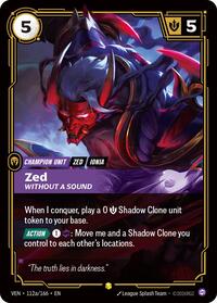 Vendetta - Zed, Without a Sound (Alternate Art) (Foil)