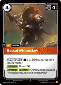 Vendetta - Baccai Witherclaw (Foil)