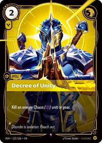 Vendetta - Decree of Unity (Foil)