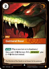 Vendetta - Guttural Roar (Foil)