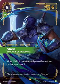 Vendetta - Shen, Scourge of Shadows (Overnumbered) (Foil)