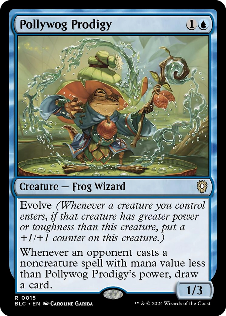 Pollywog Prodigy [Bloomburrow Commander] (Display Case)