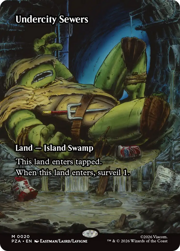 Undercity Sewers (Borderless) [Teenage Mutant Ninja Turtles Eternal-Legal] (Display Case)