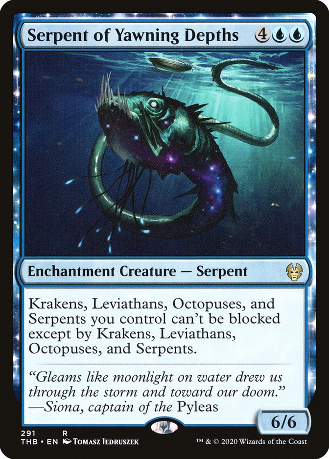 Serpent of Yawning Depths [Theros Beyond Death] (Display Case)