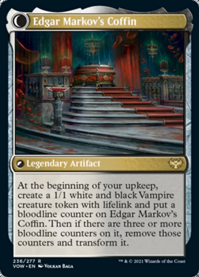 Edgar, Charmed Groom // Edgar Markov's Coffin [Innistrad: Crimson Vow] (Display Case)