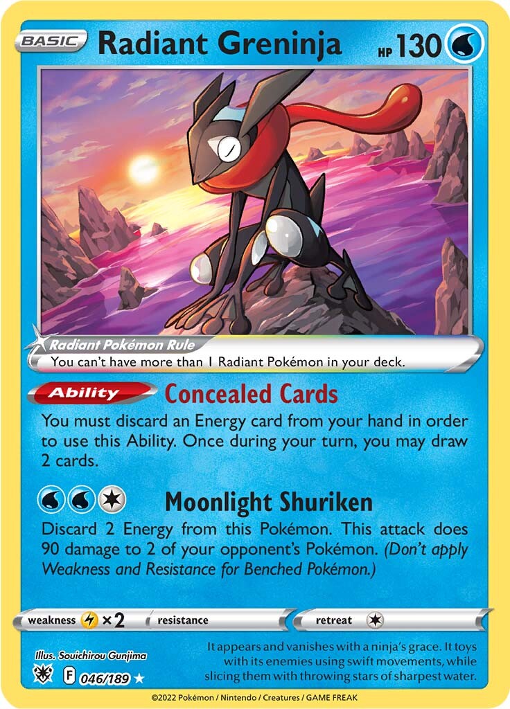 Radiant Greninja (046/189) [Sword & Shield: Astral Radiance] (Display Case)